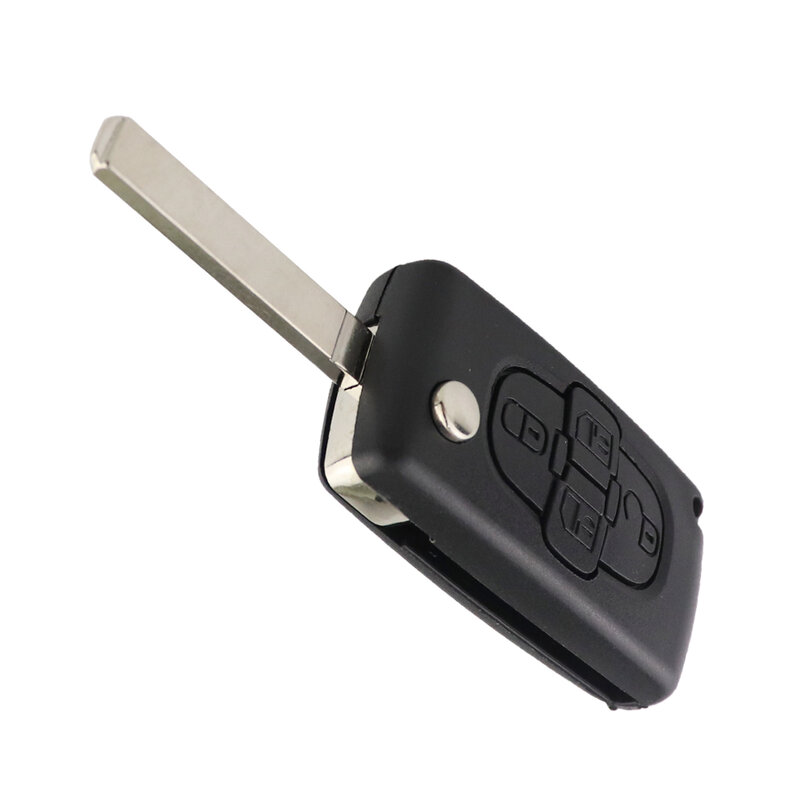 Yiqixin CE0523 Vragen Auto Flip Remote Key Voor Peugeot 807 1007 433Mhz 4 Knoppen Voor Citroen C8 2002-2014 VA2/HU82 ID46 PCF7941 Chip