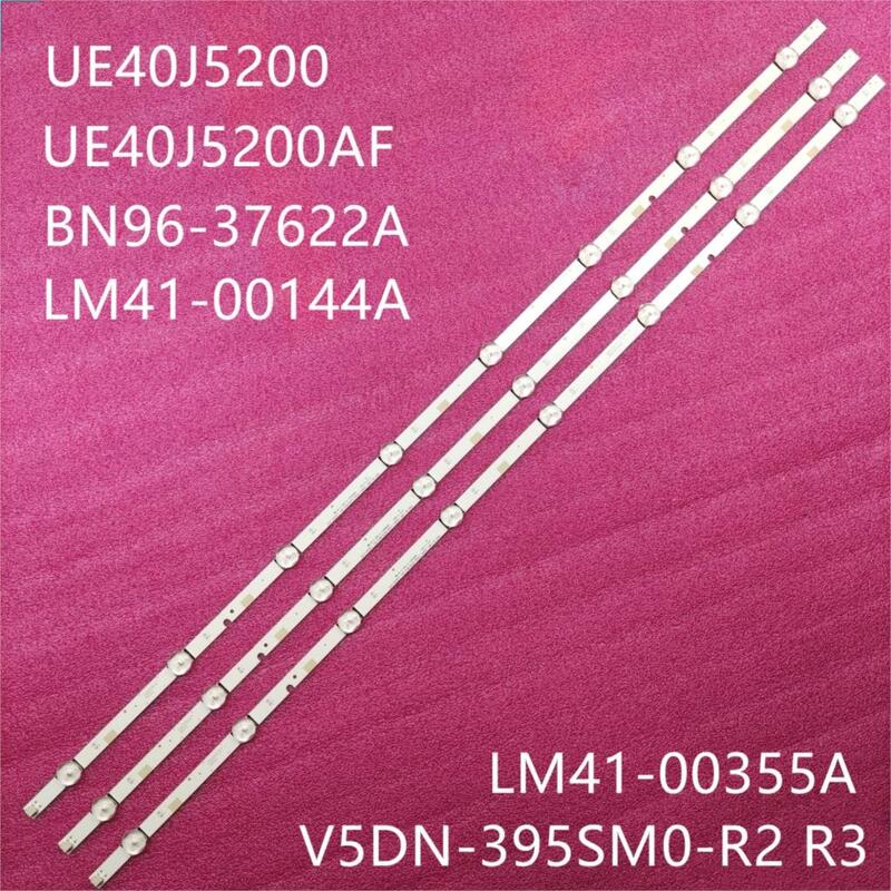 3pcs LED bande de rétro-éclairage pour Sams ung UE40J5200AW UE40J5200 V5DN-395SM0-R2 R3 BN96-37622A LM41-00355A 00121X 2015 SVS39.5 FCOM