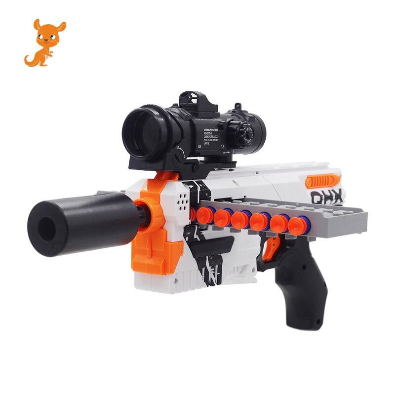 Brinquedo guns2020 nova chegada cartucho manual macio bala arma terno para nerf balas brinquedo pistola dart blaster arma de brinquedo para crianças