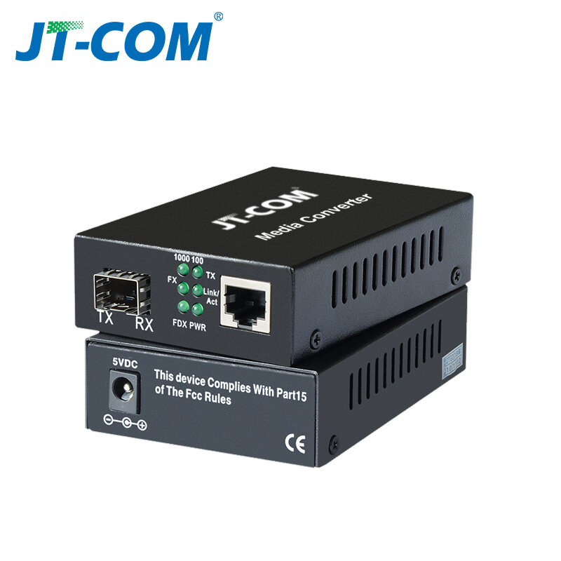 Convertidor de fibra óptica de 1Gb SFP a RJ45, conmutador de fibra SFP de 1000Mbps con módulo SFP Compatible con Cisco/Mikrotik/Huawei