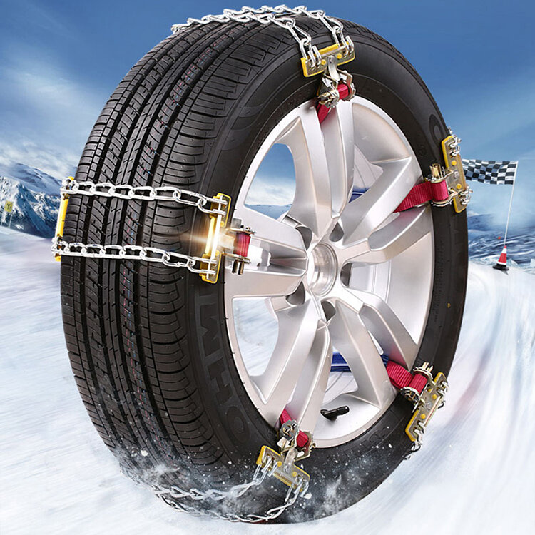 235-275 grande universal exterior acessórios auto ferramenta de emergência anti deslizamento pneu corrente correntes de neve