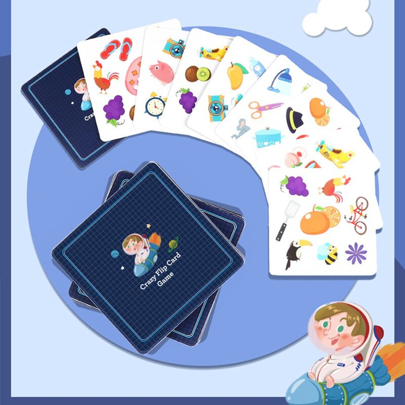 Juego de cartas Montessori para niños, juguete educativo cognitivo de animales, entrenamiento de memoria