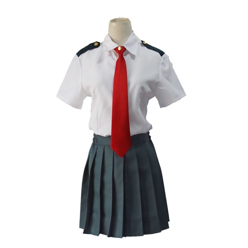My Hero Academia Midoriya Izuku Cosplay Costume Boku No Hero Academia OCHACO URARAKA AsuiTsuyu Summer School Uniform