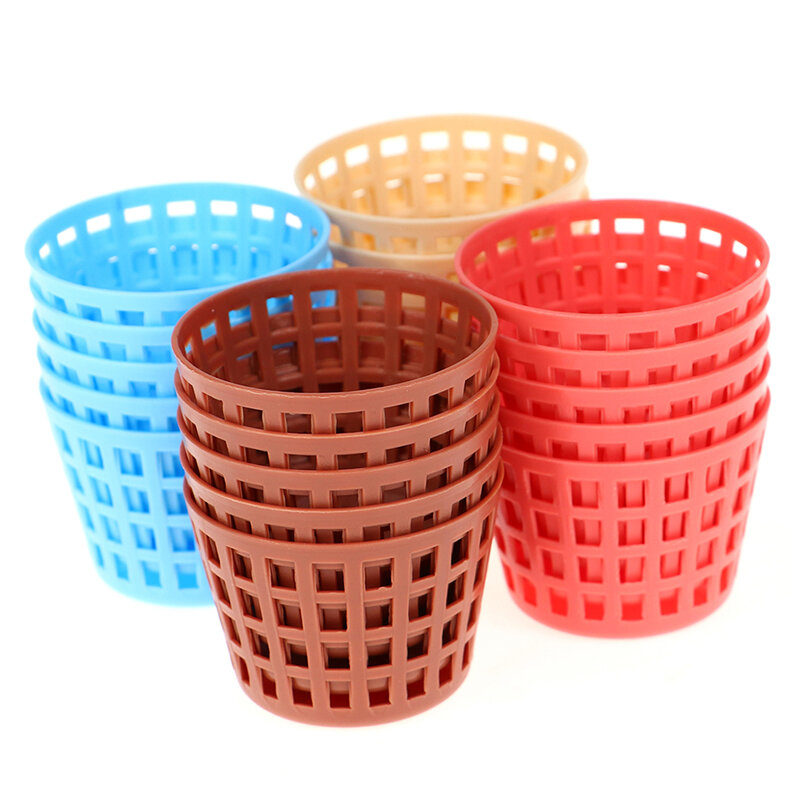 5pcs Mini 1/12 Cute Dollhouse Vegetable Food Storage Basket For Dolls Miniature Decoration Accessories Kids Play Toys Gift