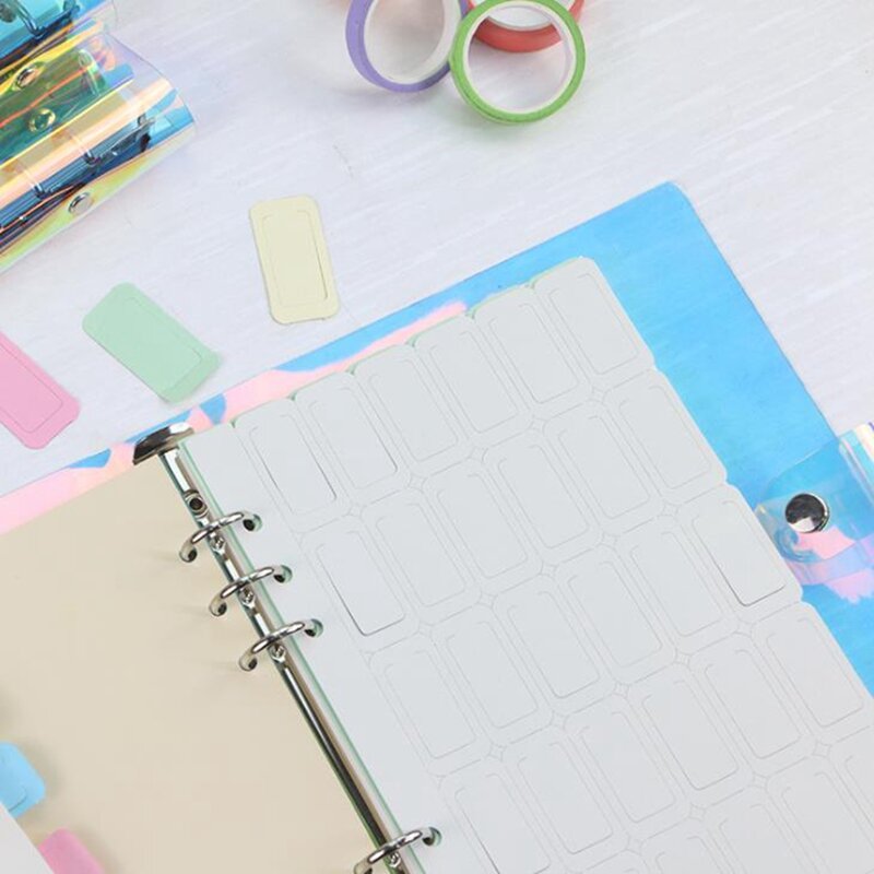 Цветной прозрачный чехол для ноутбука, спиральный Дневник для путешествий, сделай сам, связующий дневник с 6 отверстиями, чехол для планировщика A5/A6/A7 для школы