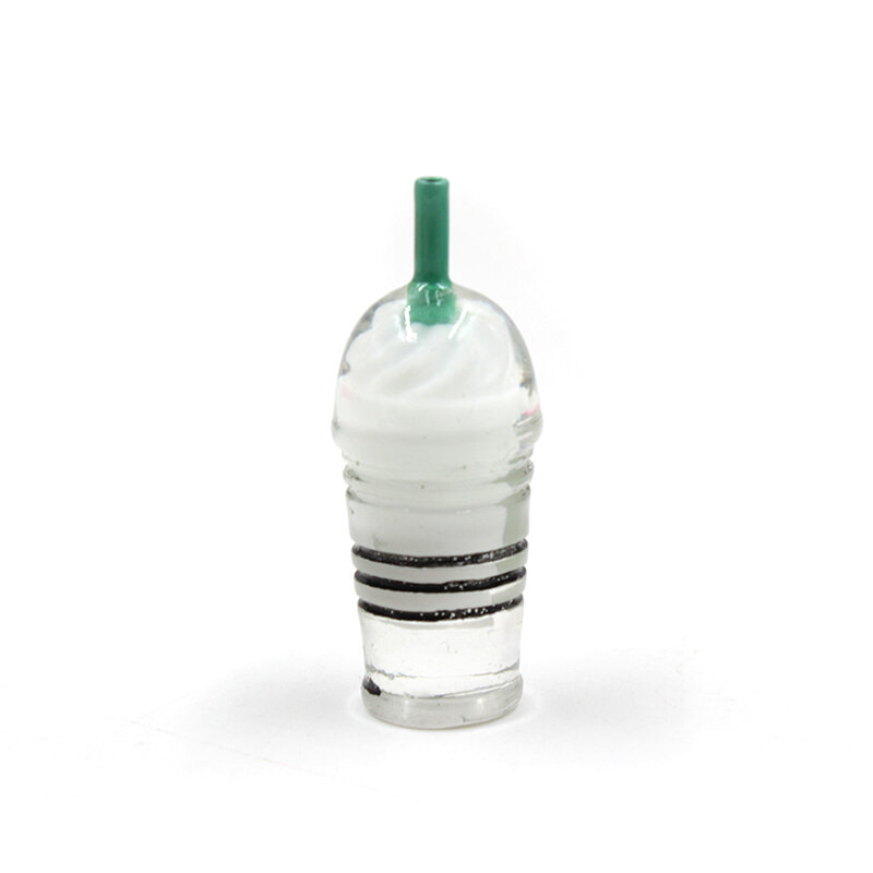 กาแฟถ้วยฟาง Charms สำหรับ Slime นอกจากนี้อาหารน้ำแข็งครีม Polymer Clay FILLER เรซิ่นอุปกรณ์เสริมเมือกของเล่นชุดสำหรับเด็ก