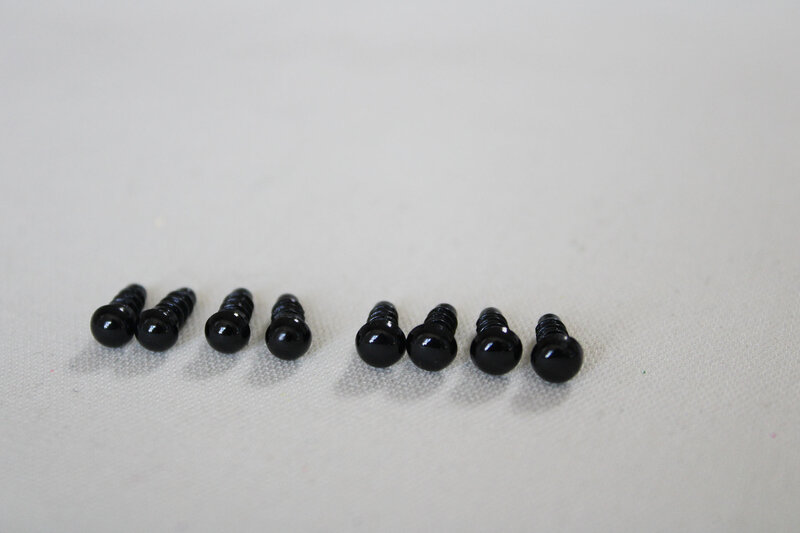DIY 공예용 고품질 밝은 풀 블랙 원형 장난감 눈 인형 코, 크기 옵션, 4.5mm ~ 50mm, 20 개
