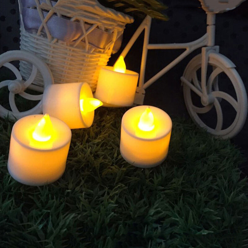 Świece LED świece domowe zasilane bateryjnie bezpłomieniowe świece kościół Home Decoartion i oświetlenie ślub zbieranie urodziny