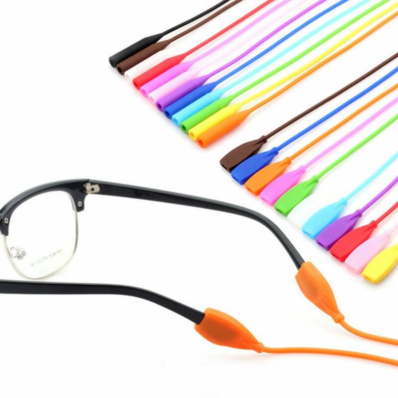 1 sztuk silikon regulowany sport sznurek do okularów ciąg okulary anty uchwyt antypoślizgowy łańcuch sport liny zespół przewód dla dzieci Kid