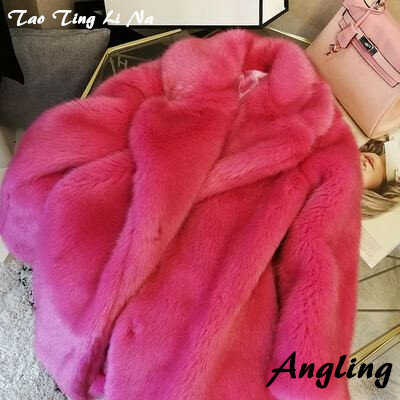 Tao Ting li na faux fur casaco para mulheres, moda high-end, novo estilo, S95