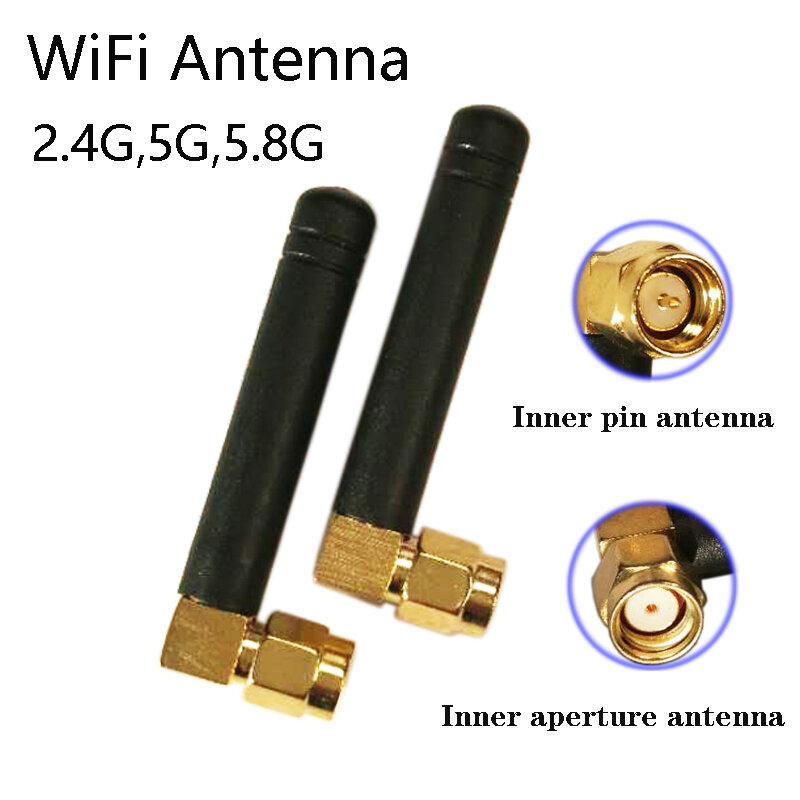 2.4Gwifi 433Mhz Antenne Router Bluetooth Draadloze Module Sma Gebogen Mannelijke Omnidirectionele High Gain Externe Lijm Staaf Antenne