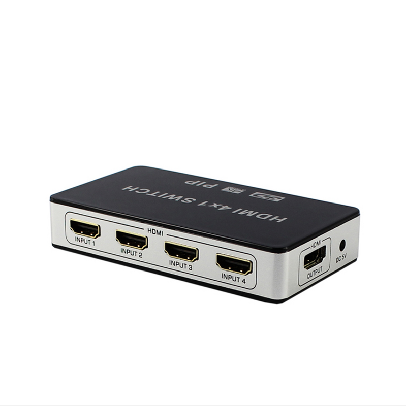 Interruptores de 4 puertos 4K HDMI KVM USB, conmutador con PIP/Control remoto, compatible con Plug And Play en caliente y EDID