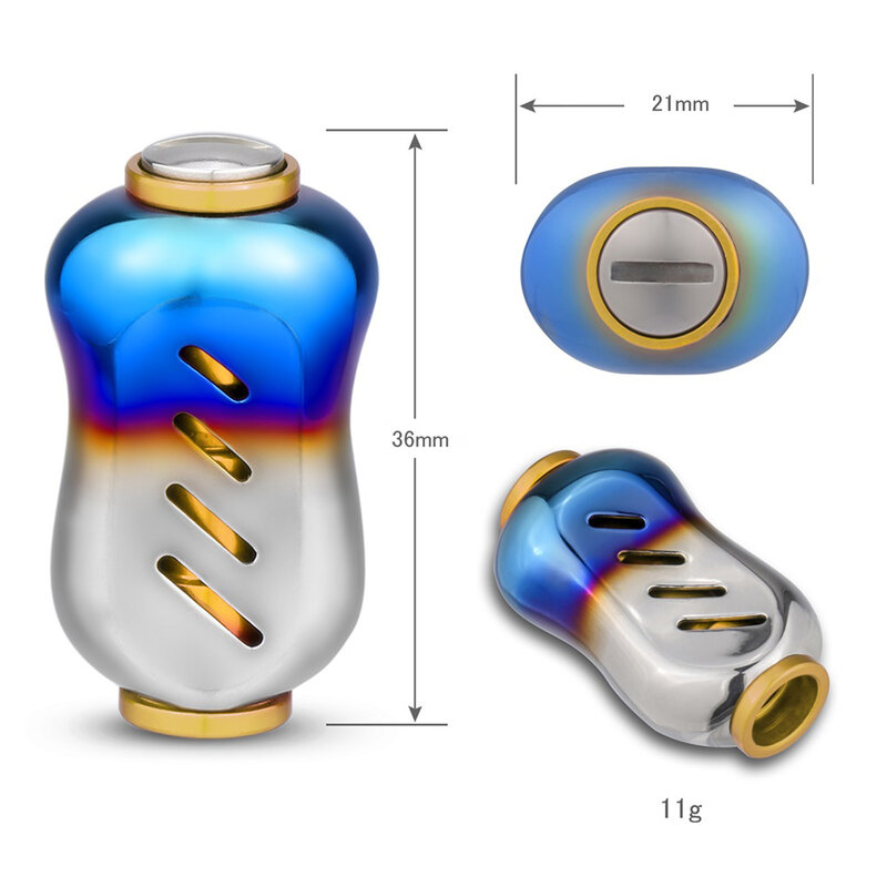 Rundl-perilla de mango de carrete de pesca, accesorio de Metal mecanizado para Baitcasting, 2 unidades por lote