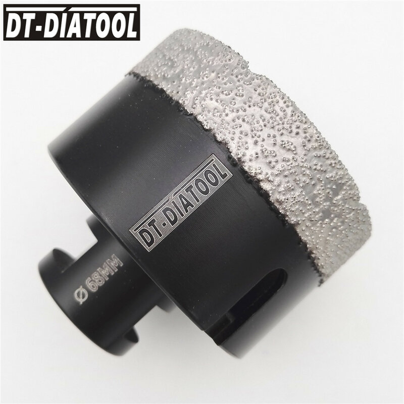 DT-DIATOOL 1pc Diamond Dry Drilling Core Bits Hole Saw M14 Thread Drill Bits Ceramic Tile Porcelain Cutter Power Tools Crowns