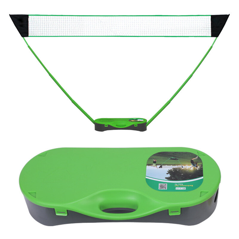 Rede de badminton portátil racktravel 60s instalação rápida fácil de transportar com armazenamento raquete para pátio ao ar livre