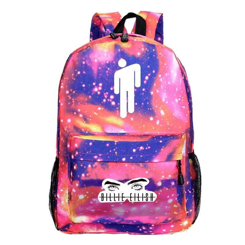 Billie Eilish Backpacks Women/Men's School Bags Laptop Travel Bags Teenage Notebook Backpack Fashion Nylon Mochila machila Bag