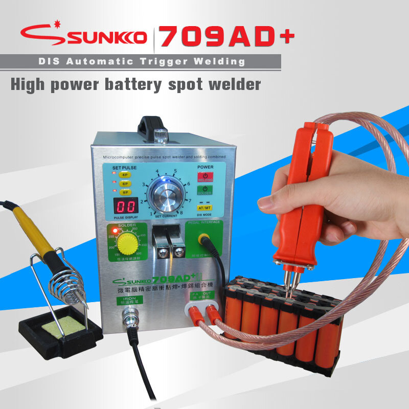 Machine de soudage par points automatique à induction pour batterie au lithium, 709AD + 18650, 3,2KW, haute puissance