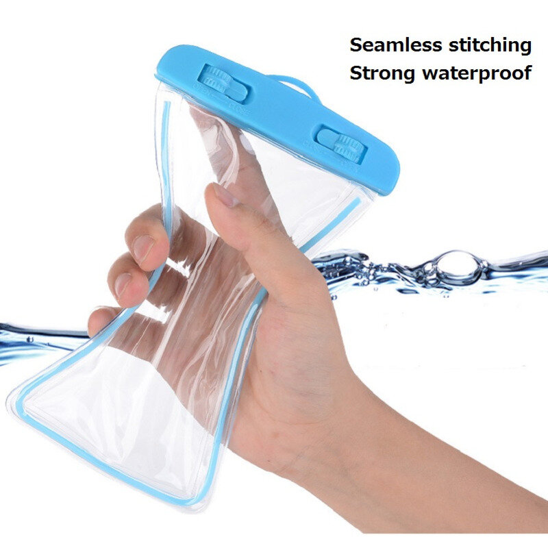 Bolsa impermeable portátil para teléfono, bolsa transparente de PVC de 6 pulgadas para juegos acuáticos, playa, buceo, surf, esquí y natación