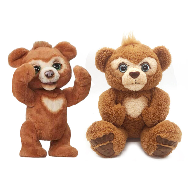 40/25cm bonito urso brinquedos para crianças curioso urso interativo brinquedo de pelúcia carregado urso bonito ano novo presentes brinquedos para meninas