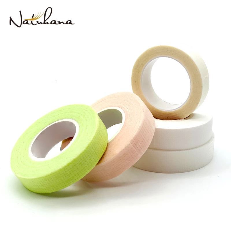 NATUHANA 4pcs/set  Breathable Eyelash Extension Tapes Non-woven Anti-allergy Eye Pads Professional Makeup Eye Lash Tape Tools