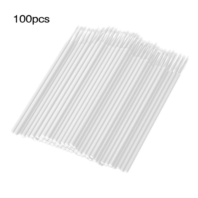 100PCS White Disposable Tattoo Cotton Swab  Brush Bagged Microblading Micro Brushes Applicator Tattoo Accessories For Makeup