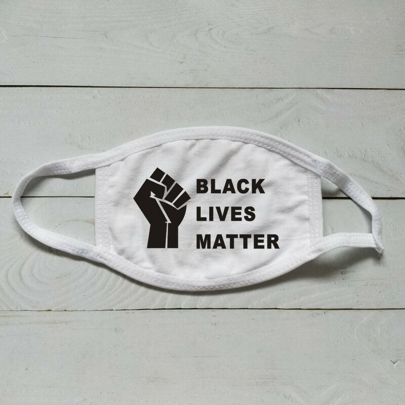 Black Lives Matter-mascarilla reutilizable de algodón, máscara facial lavable, antipolvo, antipolen, 3 capas, personalizada