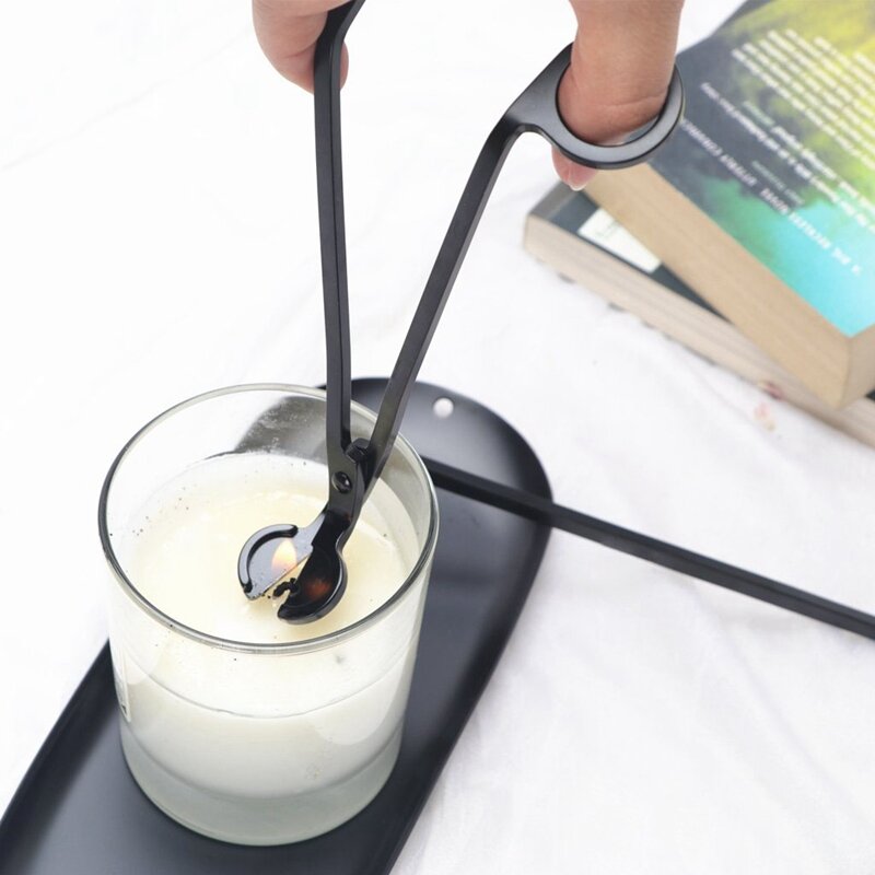 Candle Accessory Set Candle Wick Trimmer Candle Wick Dipper Candle Snuffer Storage Tray 4 Packs Candle Care Kit Gift for Candle