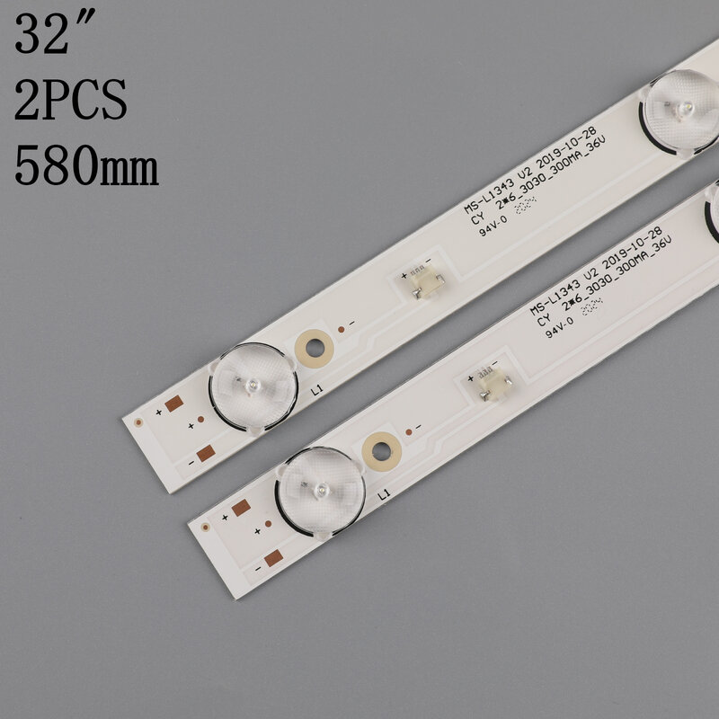 New 40 PCS 6LED LED backlight strip for 32inch JL.D32061330-081AS-M FZD-03 E348124 MS-L1343 L2202 L1074 V2 2-6-3030-300MA-36V