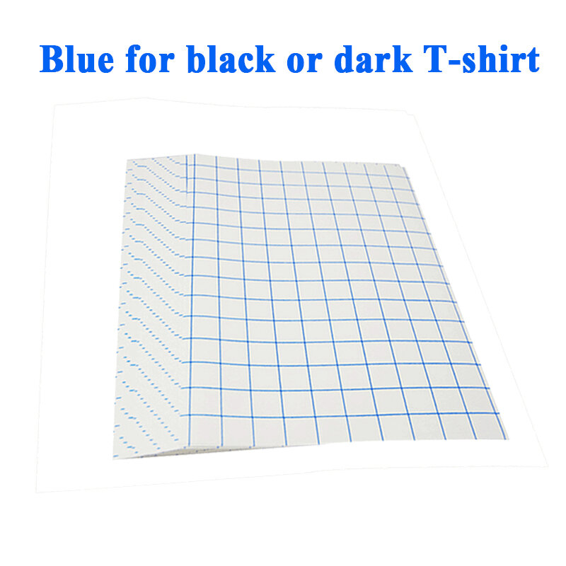 Carta a trasferimento termico per abbigliamento T-shirt in cotone 100% con stampante a getto d'inchiostro A4 5 fogli chiaro o scuro