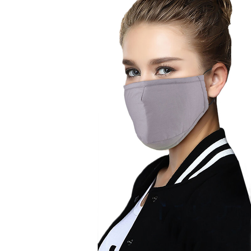 3 stücke Anti Verschmutzung PM 2,5 Maske Staub Atemschutz Waschbar Wiederverwendbare Masken Baumwolle Unisex Mund Muffel mit 6 Filter