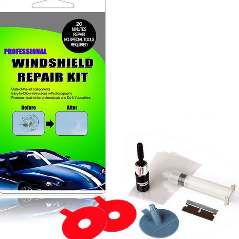 Liquide de réparation de vitre automobile, Kit de réparation de pare-brise, Agent de résine, NDS66
