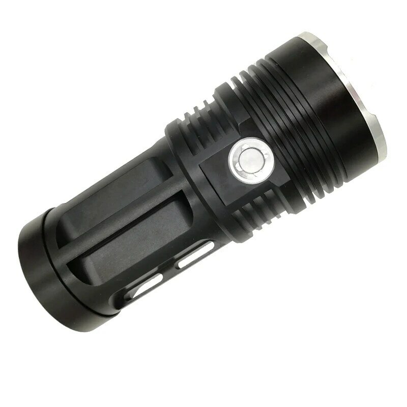 3 modalità 4x XM-L T6 torcia a LED 4200LM lanterna tattica luce notturna campeggio torcia da caccia lampada 4x18650 caricabatterie