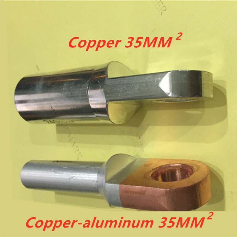 Terminal de cobre tipo europeo DTC-35mm, terminal de cobre articulado para la oreja