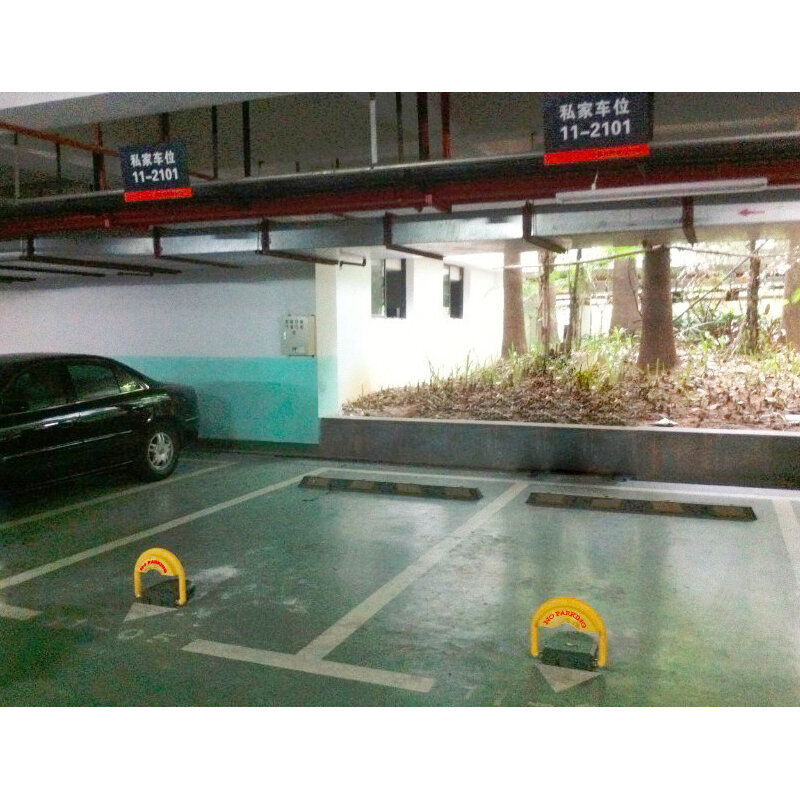 Kinjoin rustproof e durável bateria operado inteligente bloqueio de estacionamento cinza & vermelho aparência opcional