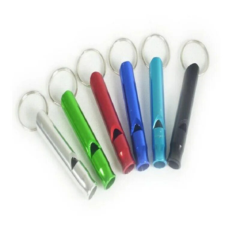 Mini Survival Alloy Whistle, 4.5cm Comprimento, apto para Camping, Caminhadas, Emergência, EDC, ao ar livre