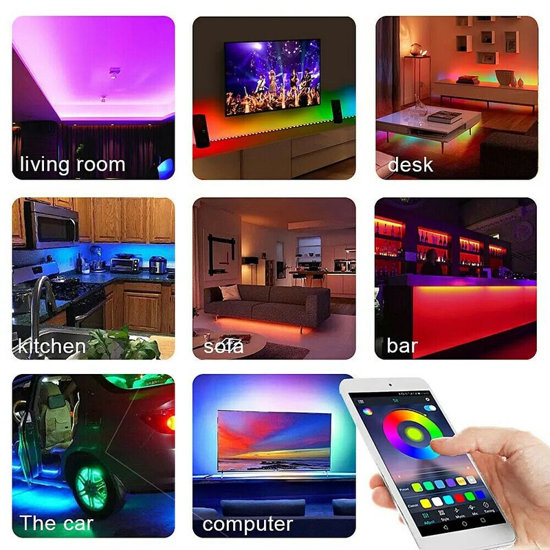 Magic Home-Mini controlador WiFi RGB RGBW, DC12V-24V para Panel de tira Led, función de sincronización, 16 millones de colores, Control para teléfono inteligente
