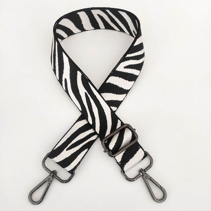 Padrão de zebra saco cinta feminina bolsa cinto de ombro largo alça alça de substituição acessório saco parte cinto ajustável para sacos