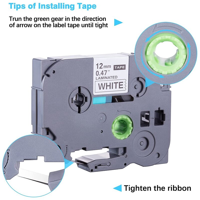 5-etiqueta para paquete de cinta para hermano TZe-231 TZ-231 laminado P-prensa Etiqueta de cinta para el modelo PT D200 D210 H100 1880