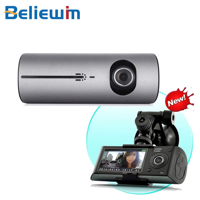 Kamera samochodowa Beliewin Full HD 1080P 2.7 Cal ekran LCD kamera na deskę rozdzielczą kamera tylna wideorejestrator g-sensor podwójny obiektyw cam