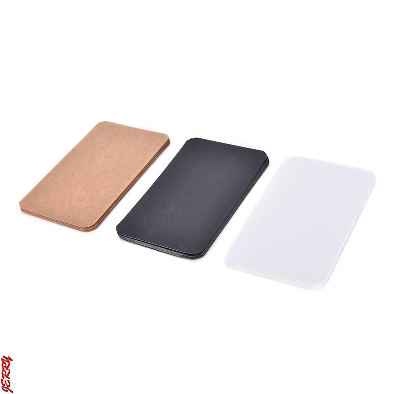 Wholesale 100pcs Diy Business Noted Blank Kraft Card Retro Style Paper Thick Black White Brown Paper Word Cards High Quality