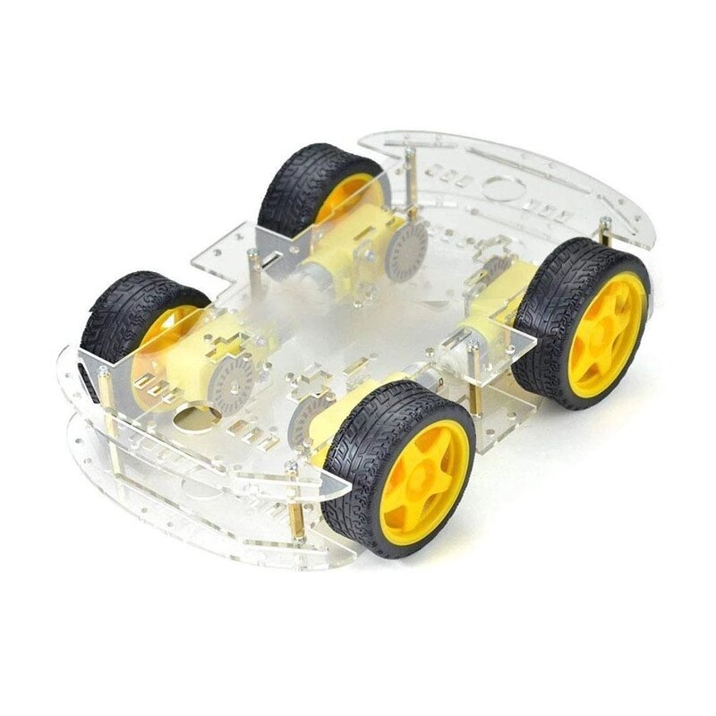 Kits de chasis de coche inteligente Robot 2/4WD con codificador de velocidad para Arduino 51, Kit de coche inteligente STEM Robot Educativo DIY para estudiante