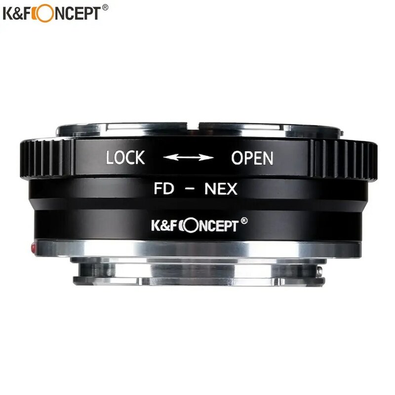 K & F CONCEPT adaptateur de monture d'objectif FD-NEX, haute précision pour Canon FD, objectif à Sony E Mount NEX-5R NEX-6 NEX-7