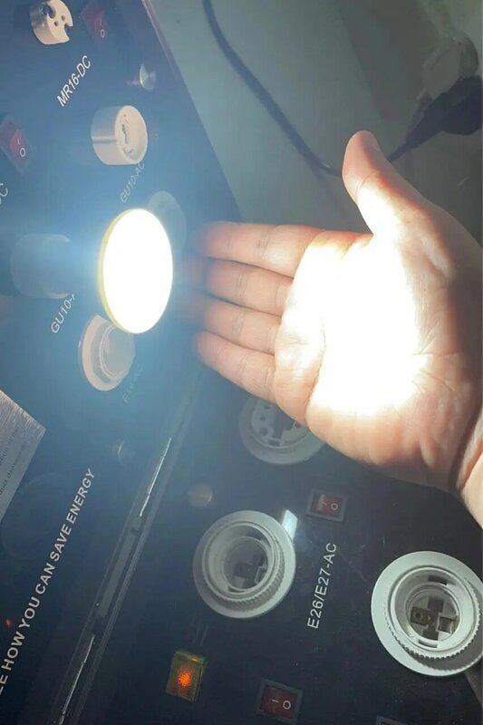 Приглушаемый Светодиодный точечный светильник, 5 шт., E12 E14 E27 B22 B15 GU10 MR16 GU5.3, 7 Вт COB, сверхъяркая настольная лампа, тосветильник светильник, 220 В, 110 В