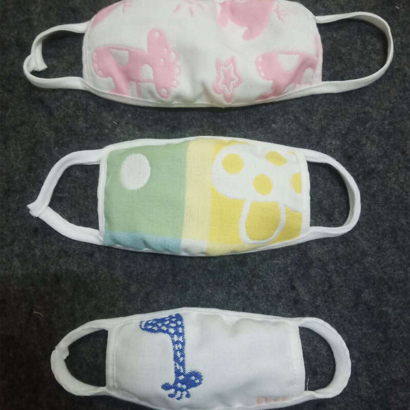 Q-mascarilla de algodón lavable para adultos, niños y bebés, antipolvo, reutilizable, con elásticos para las orejas