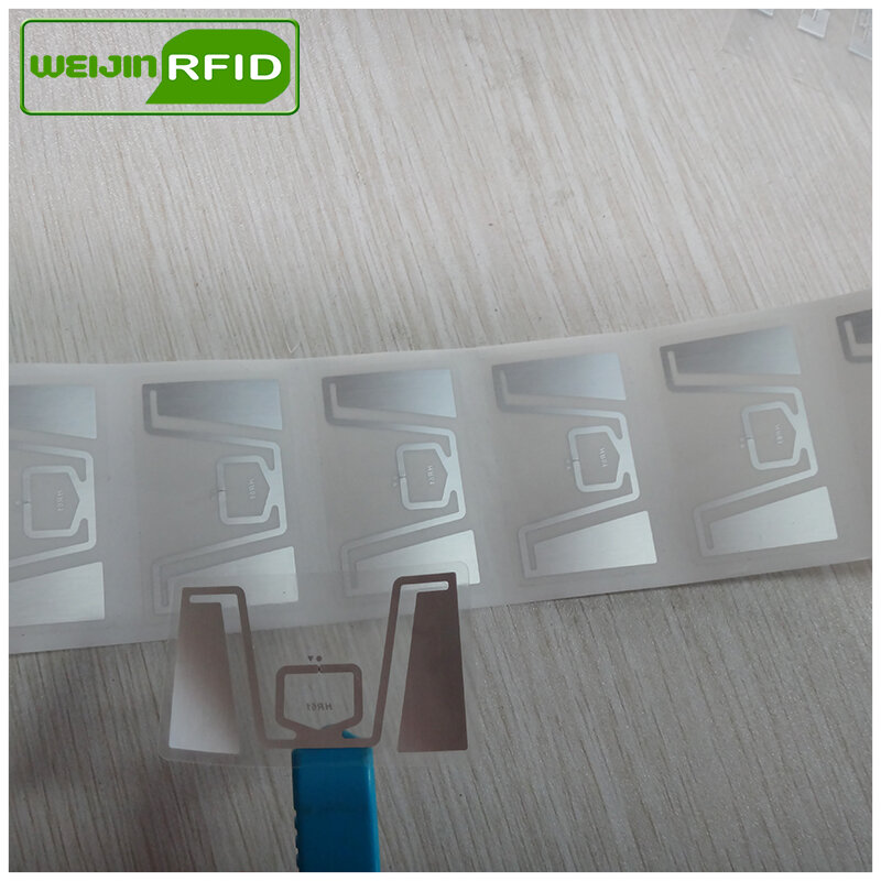ملصقات RFID UHF HR61 ، رقاقة Impinj Monza R6 MR6 ، 860-960 ميجا هرتز 900 915 868 ميجا هرتز