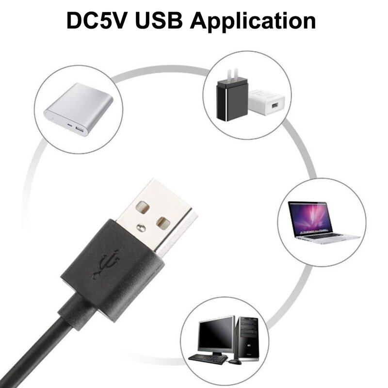 WS2812B striscia LED USB RGB WS2812 nastro Pixel indirizzabile 14 tasti telecomando per TV indietro sotto la lampada dell'armadio 1-5M DC5V