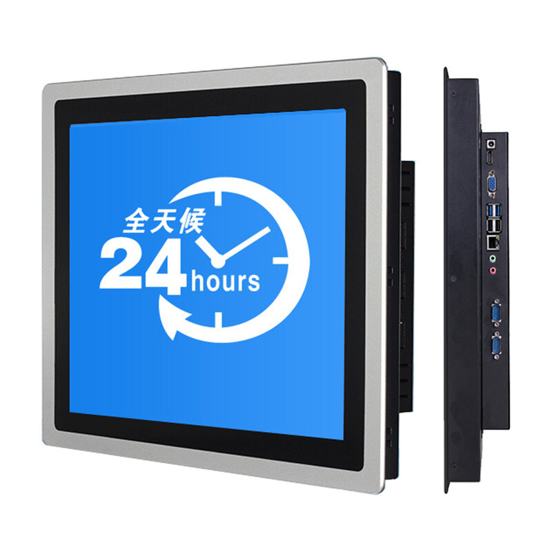 12.1 Inch Embedded Industrial Mini Computer All in One PC Panel with Capacitive Touch Screen RS232 Com for Win10 Pro 1024*768