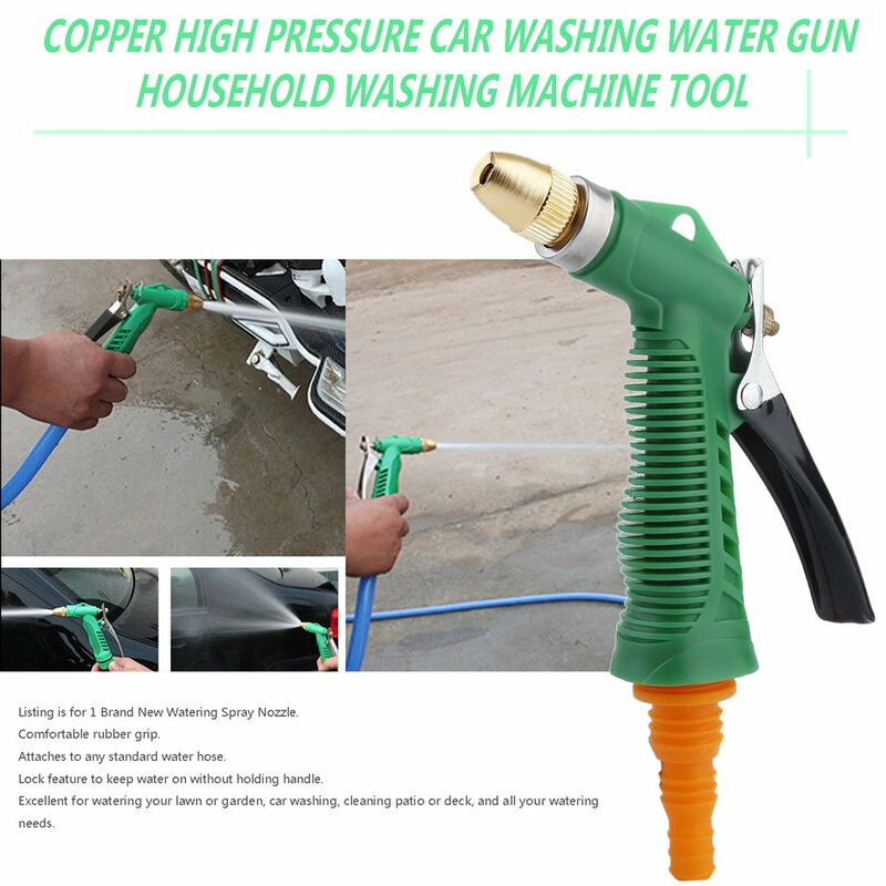 Tête de pistolet à eau réglable en cuivre, haute pression, pour le lavage de voiture, de jardin, de ménage, Machine de nettoyage, accessoires d'outils