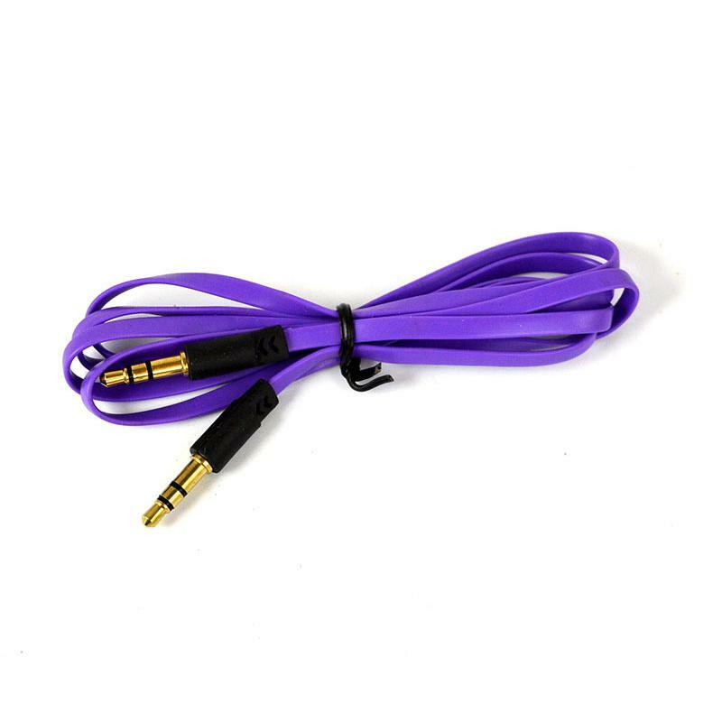 3.5mm Car audio cable Automoble Cable Male To Male Flat Aux Cable 1m Car-styling autoradio subwoofer cable Car accessories