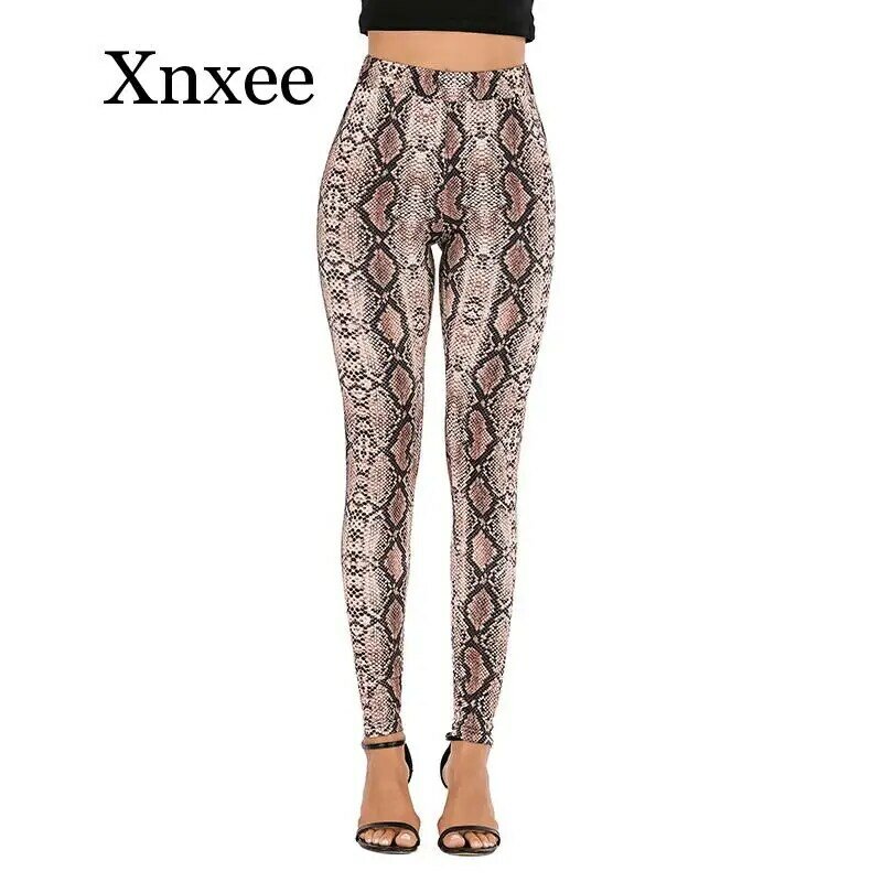 Stretch Printing High Waist Sports Workout Flexible Pants Female Fitness Casual Leggings